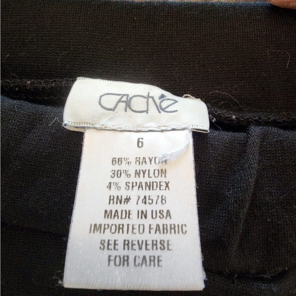 Cache leggings pants black size 6 - Picture 3 of 3